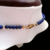 Collar "Barritas y Bolitas" Lapislazuli y Golfi Dorado