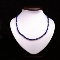 Collar "Barritas y Bolitas" Lapislazuli y Golfi Dorado
