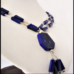 Collar "Río Geometrico" Lapislázuli