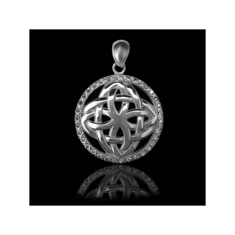 Pendant "Celtic Interlaced" with Zircon Pendant "Celtic Interlaced" with Zircon