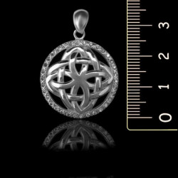 Pendant "Celtic Interlaced" with Zircon
