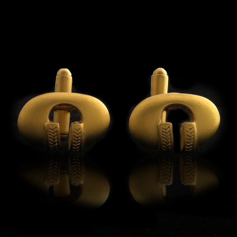 "Precolombian" Gold-plated Cufflinks "Precolombian" Gold-plated Cufflinks