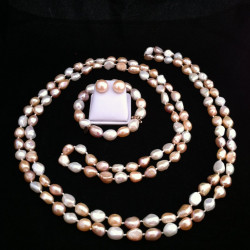 PINK SUNSET-Cultured Pearls