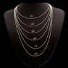 "Rolo" cadena Todas las longitudes plata