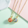 Pendentif Bola de grossesse, L'appeleur d'ange, Clochette des Anges grand "Rayon de Soleil Rouge"