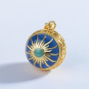 Pregnancy Bola pendant, Angel caller, Angel bell big " Sunshine Blue"