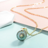 Pregnancy Bola pendant, Angel caller, Angel bell big "Aster Flower"