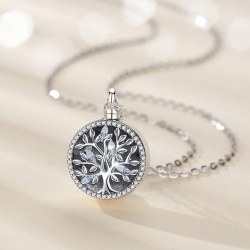 "Albero della vita: L'alloro" ciondolo porta ceneri argento massiccio
