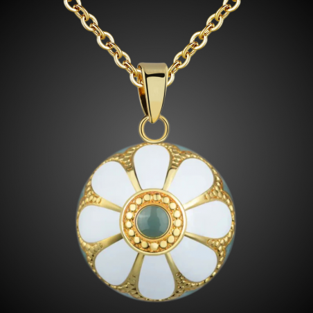 Pregnancy Bola pendant, Angel caller, Tinkerbell of the Angels big "The daisy" Pregnancy Bola pendant, Angel caller, Tinkerbell of the Angels big "The daisy"