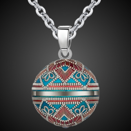 Ethnic angel caller pendant necklace long Ethnic angel caller pendant necklace long