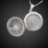 "Queen Elsa" locket pendant in sterling silver 925 for photos