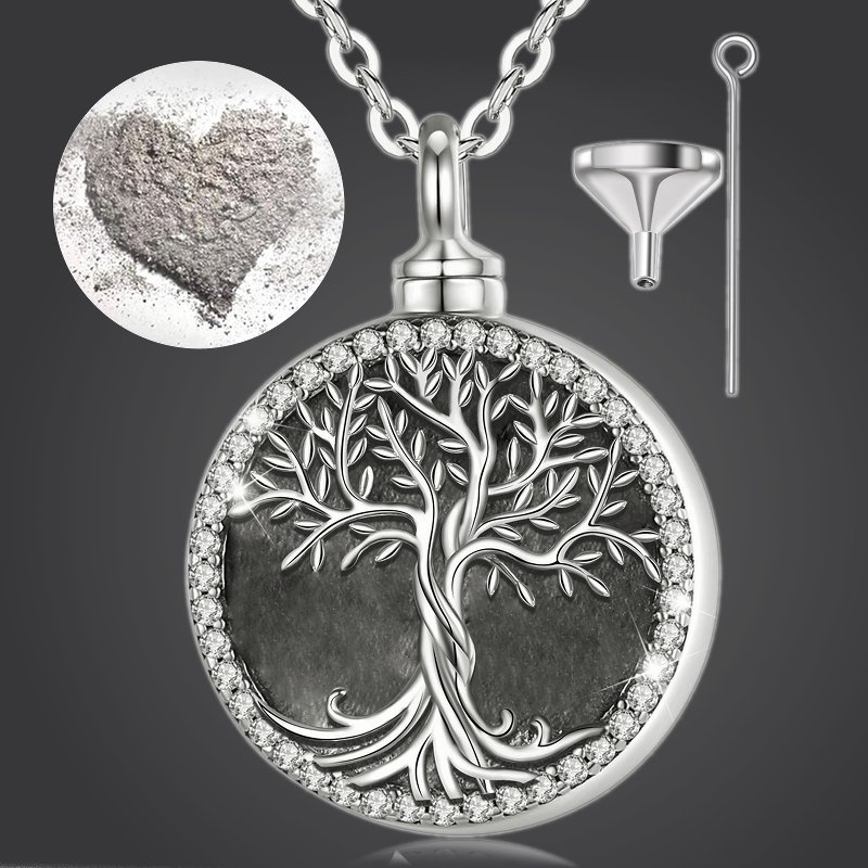 Collana Unisex con urna per cremazione a 2 colori in acciaio inossidabile Cube zircone Bar per ceneri Memorial Birthstone Jewelry Dropshipping  36