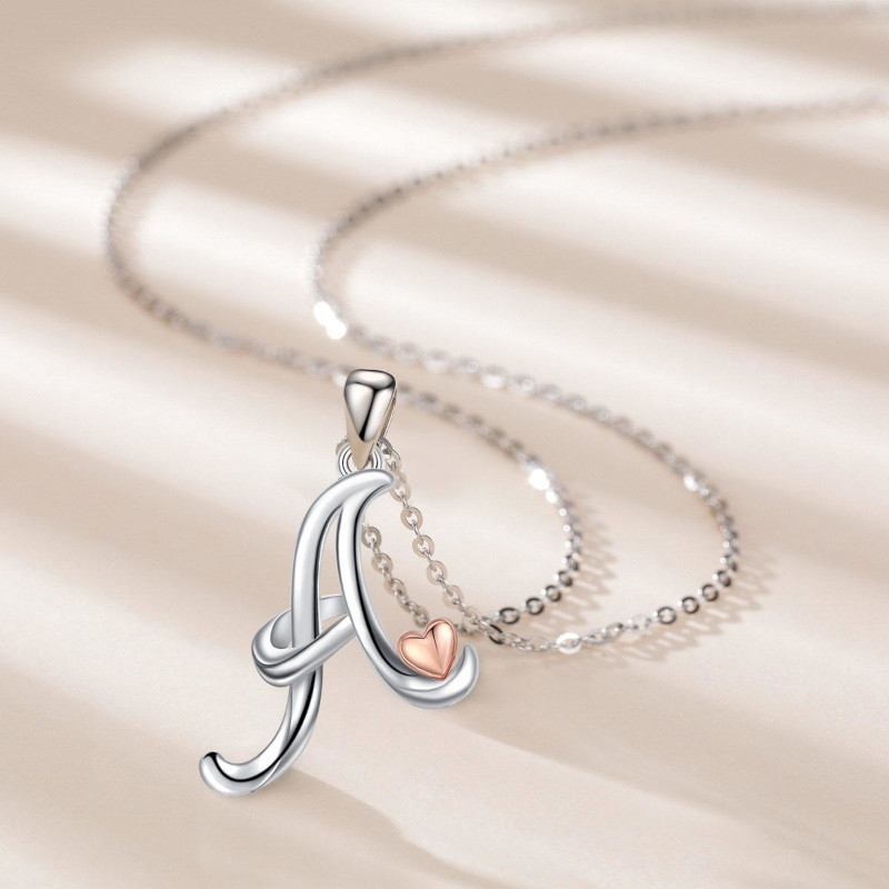 Collana Personalizzata Con Iniziali In Argento Sterling 925 - Foto 4