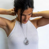 "Catherine la Grande" Grenat  pendentif porte-photo