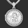 "Angel of Raphael" Locket pendant in solid sterling silver 925