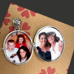 "Catherine la Grande" Améthyste pendentif porte-photo