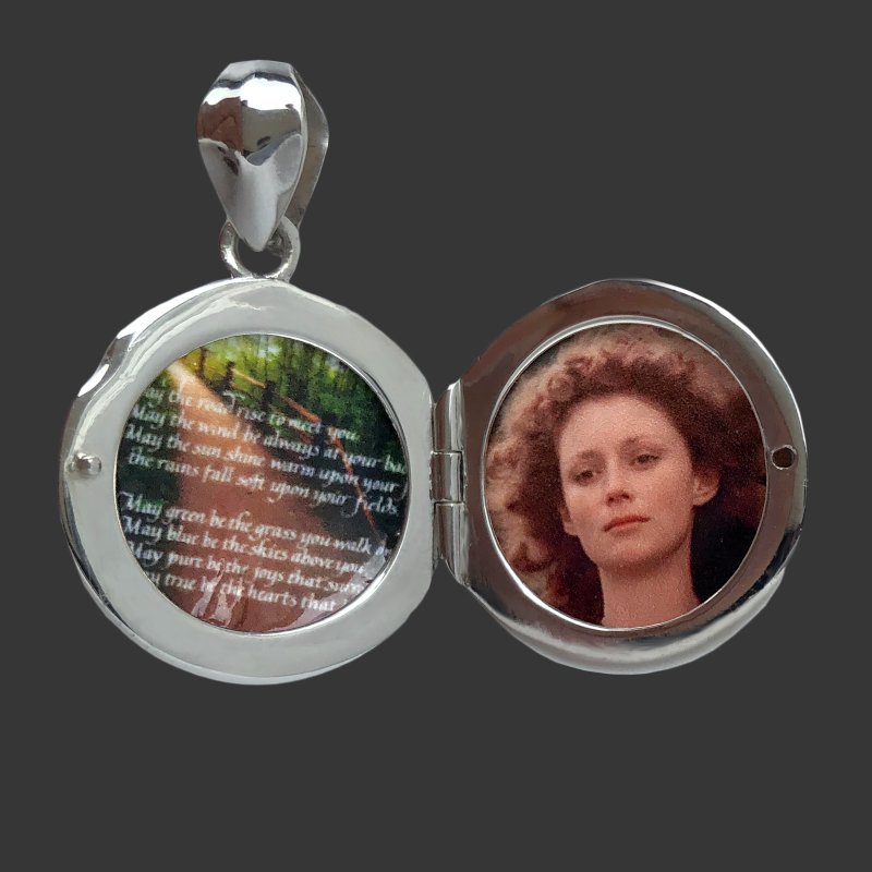 ChicSilver Collana Personalizzata Con Foto E Incisione - Ciondolo Cuore Argento 925