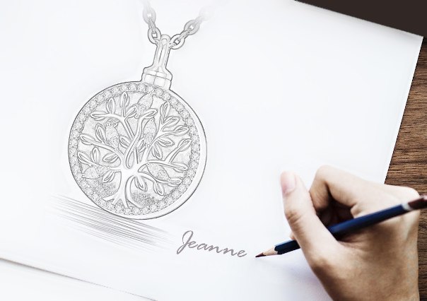 Tree of life keepsake pendant silver