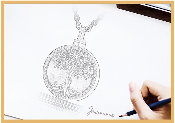 Tree of life keepsake pendant silver