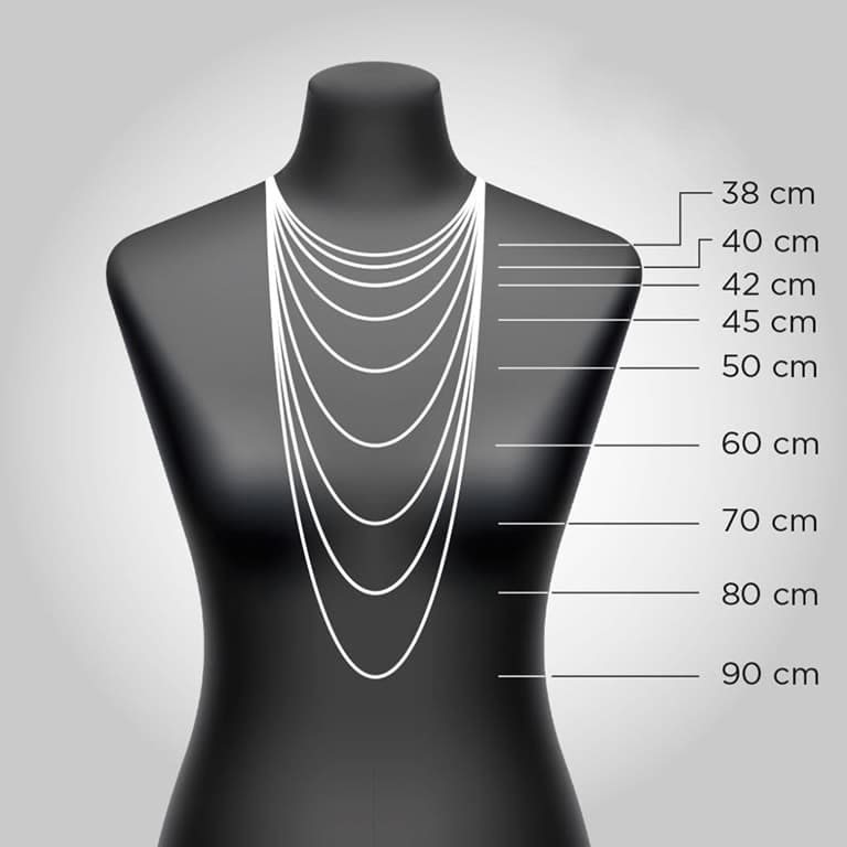 rolo silver chain medium size Chain length 45 cm