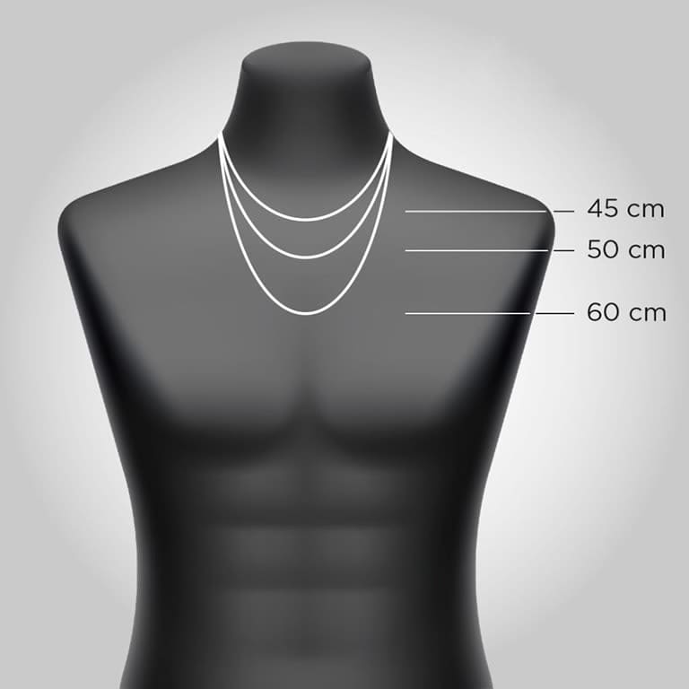 Necklaces size guide for men